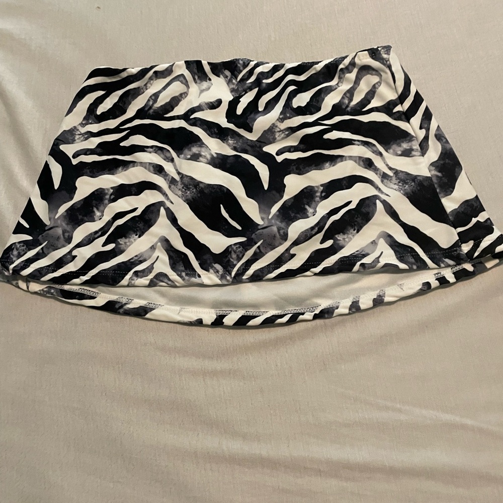 Zebra print Catalina swim skirt